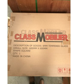 PLATEAU VERRE SECURIT 600mmx600mm