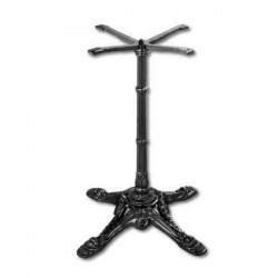 Piètement table style Bistrot - Fonte - 4 Branches Noir – Modèle Paris 4INT
