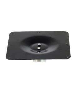Pied de table pour table de 4 personnes en inox brossé ultra plat