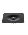 Pied de table pour table de 4 personnes en inox brossé ultra plat
