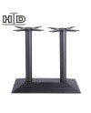 Piètement base pyramidale en acier noir pour plateau rectangulaire